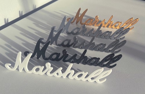 Marshall logo badge - logo, speaker