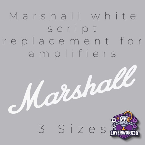Marshall logo badge speaker - logo,